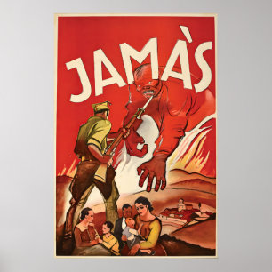 Spanischer Bürgerkrieg Antikommunistisches Propaga Poster
