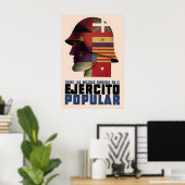 Spanischer Bürgerkrieg Plakat Alle Kräfte vereint (Heimbüro)