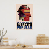Spanischer Bürgerkrieg Plakat Alle Kräfte vereint (Küche)