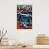 Spanischer Bürgerkrieg Plakat Eisenbahner ran über (Küche)