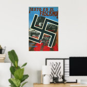 Spanischer Bürgerkrieg Plakat Faschismus ist Elend (Heimbüro)