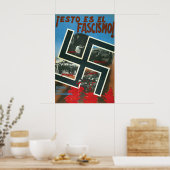 Spanischer Bürgerkrieg Plakat Faschismus ist Elend (Küche)