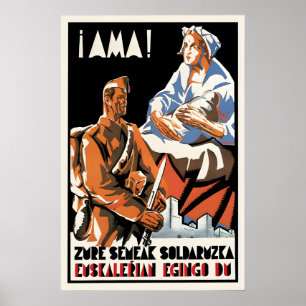 Spanischer Bürgerkrieg Plakat Mutter, deine Söhne 