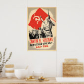 Spanischer Bürgerkrieg Plakat UGT PSU Gegen den Fa (Küche)