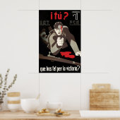 Spanischer Bürgerkrieg Plakat Wie steht es mit dir (Küche)