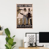 Spanischer Bürgerkrieg Poster Am Tag der Jugend ve (Heimbüro)