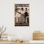 Spanischer Bürgerkrieg Poster Am Tag der Jugend ve (Küche)