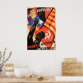 Spanischer Bürgerkrieg Poster Front Popular. Vorde (Küche)