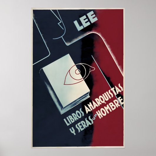 Spanischer Bürgerkrieg Poster LEE Anarchistische B (Vorne)
