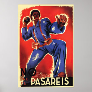 Spanischer Bürgerkrieg Poster No Pasareis  No Pasa