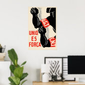 Spanischer Bürgerkrieg Poster UGT CNT Einheit ist  (Heimbüro)