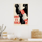 Spanischer Bürgerkrieg Poster UGT CNT Einheit ist  (Küche)