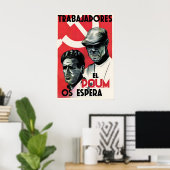 Spanischer Bürgerkrieg Propagandaplakat Arbeiter,  Poster (Heimbüro)