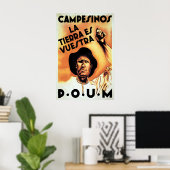Spanischer Bürgerkrieg Propagandaplakat Bauern, di Poster (Heimbüro)