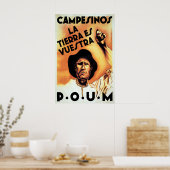 Spanischer Bürgerkrieg Propagandaplakat Bauern, di Poster (Küche)
