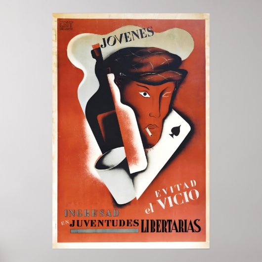 Spanischer Bürgerkrieg Propagandaplakat CNT Poster (Vorne)