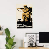Spanischer Bürgerkrieg Propagandaplakat Die Armee  Poster (Heimbüro)