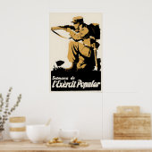 Spanischer Bürgerkrieg Propagandaplakat Die Armee  Poster (Küche)