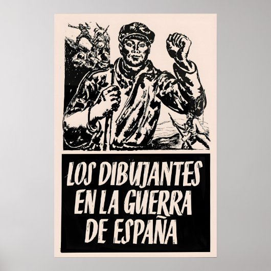 Spanischer Bürgerkrieg Propagandaplakat Die Künstl Poster (Vorne)