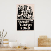 Spanischer Bürgerkrieg Propagandaplakat Die Künstl Poster (Küche)