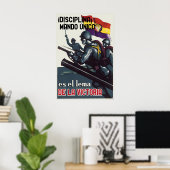 Spanischer Bürgerkrieg Propagandaplakat Disziplin Poster (Heimbüro)
