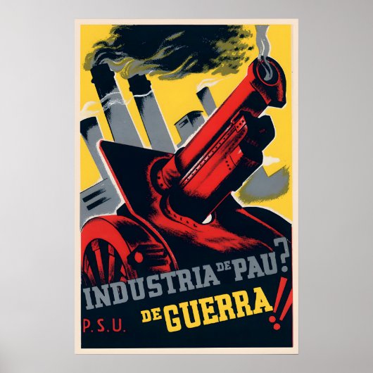 Spanischer Bürgerkrieg Propagandaplakat Friedensin Poster (Vorne)