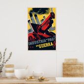 Spanischer Bürgerkrieg Propagandaplakat Friedensin Poster (Küche)