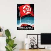Spanischer Bürgerkrieg Propagandaplakat JSU Sozial Poster (Heimbüro)