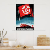 Spanischer Bürgerkrieg Propagandaplakat JSU Sozial Poster (Küche)