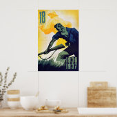Spanischer Bürgerkrieg Propagandaposter CNT Kriegs Poster (Küche)
