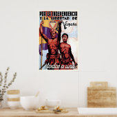 Spanischer Bürgerkrieg Volksfrontplakat Alle Poster (Küche)
