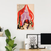 Spanischer Bürgerkriegsplakat Ohne das könnte ich Poster (Heimbüro)