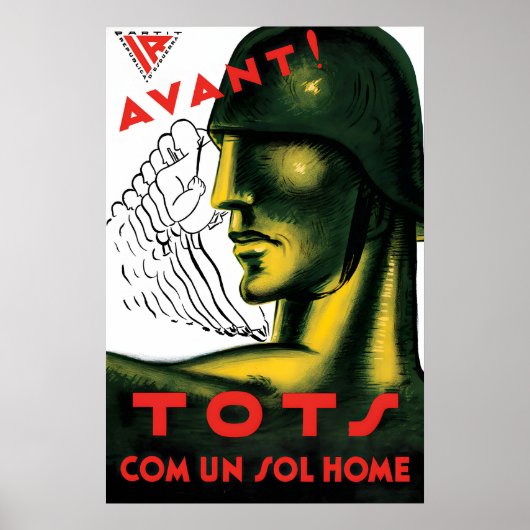 Spanischer Bürgerkriegsposter Republikanische Part Poster (Vorne)