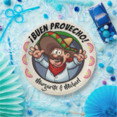 Spanischer Charakter Buen Provecho Party Goods Pla Pappteller (Party)