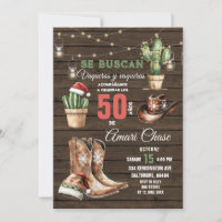 Spanischer Cowboy Cactus Christmas 50 Años Geburts