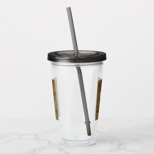 Spanischer Cowboy und Banjo Playing Trail Song Acryltrinkbecher (Links)