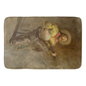 Spanischer Cowboy und Banjo Playing Trail Song Badematte (Vorderseite)