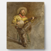 Spanischer Cowboy und Banjo Playing Trail Song Fotoplatte (Vorderseite)