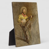 Spanischer Cowboy und Banjo Playing Trail Song Fotoplatte (Seite)