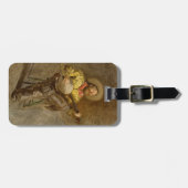 Spanischer Cowboy und Banjo Playing Trail Song Gepäckanhänger (Vorderseite horizontal)