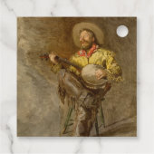 Spanischer Cowboy und Banjo Playing Trail Song Geschenkanhänger (Rückseite)