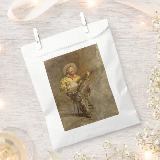 Spanischer Cowboy und Banjo Playing Trail Song Geschenktütchen (Ausgeschnitten)