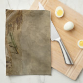 Spanischer Cowboy und Banjo Playing Trail Song Geschirrtuch (Viertel Falte)