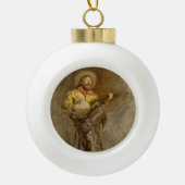 Spanischer Cowboy und Banjo Playing Trail Song Keramik Kugel-Ornament (Vorderseite)