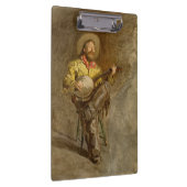 Spanischer Cowboy und Banjo Playing Trail Song Klemmbrett (Rechts)