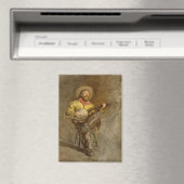 Spanischer Cowboy und Banjo Playing Trail Song Magnet (In Situ (Geschirrspüler))