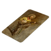 Spanischer Cowboy und Banjo Playing Trail Song Magnet (Linke Seite)