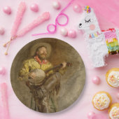 Spanischer Cowboy und Banjo Playing Trail Song Pappteller (Party)