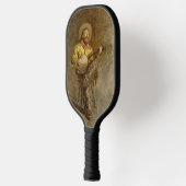 Spanischer Cowboy und Banjo Playing Trail Song Pickleball Schläger (Links)