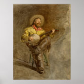 Spanischer Cowboy und Banjo Playing Trail Song Poster (Vorne)